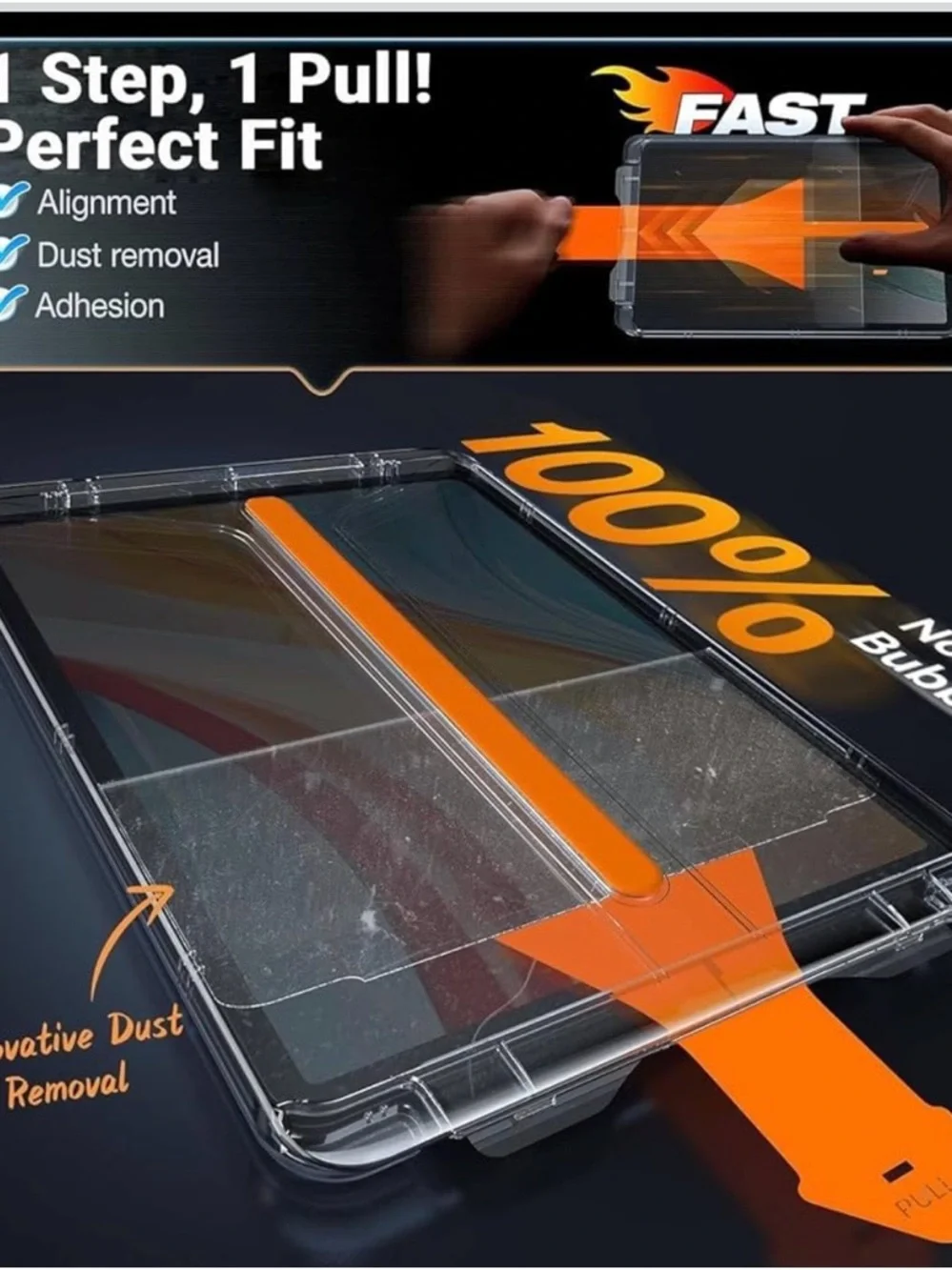 Clear Tempered Glass Screen Protector for TabletTransparent Top 9H iPad Air 11in